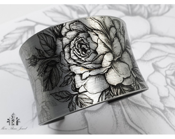 Bratara si colier - Trandafir negru