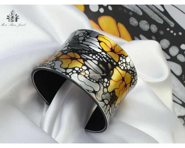 Bratara si colier - Fluturi portocalii