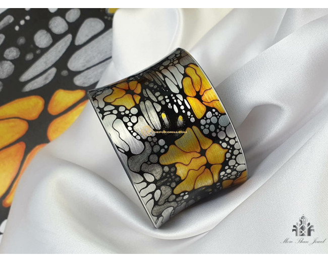 Bratara si colier - Fluturi portocalii